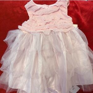 Baby girl dress set with bloomers and socks